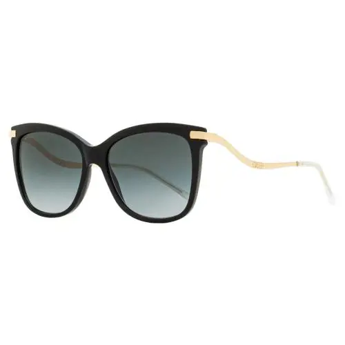 Jimmy Choo Rectangular Steff Sunglasses 8079O Black/gold 55mm - Frame: Black/Gold, Lens: Gray Gradient