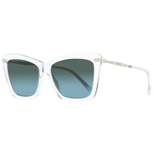 Jimmy Choo Rectangular Sady Sunglasses 900I7 Crystal 56mm - Frame: Crystal, Lens: Gray Petrol Gradient