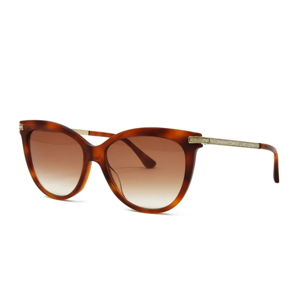 Jimmy Choo Sunglasses Women`s Cat Eye Axelle/g/s 0UC Red Havana 56mm - Frame: Red, Lens: Brown