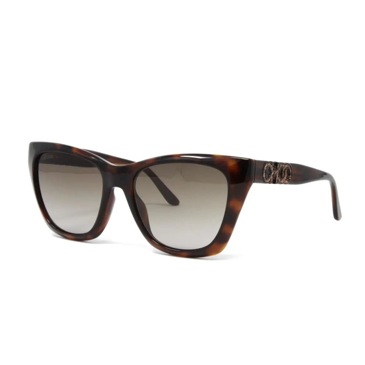 Jimmy Choo Sunglasses Rikki/g/s 086 Women`s Havana 55mm Brown Lens Cat Eye - Frame: Brown, Lens: Brown