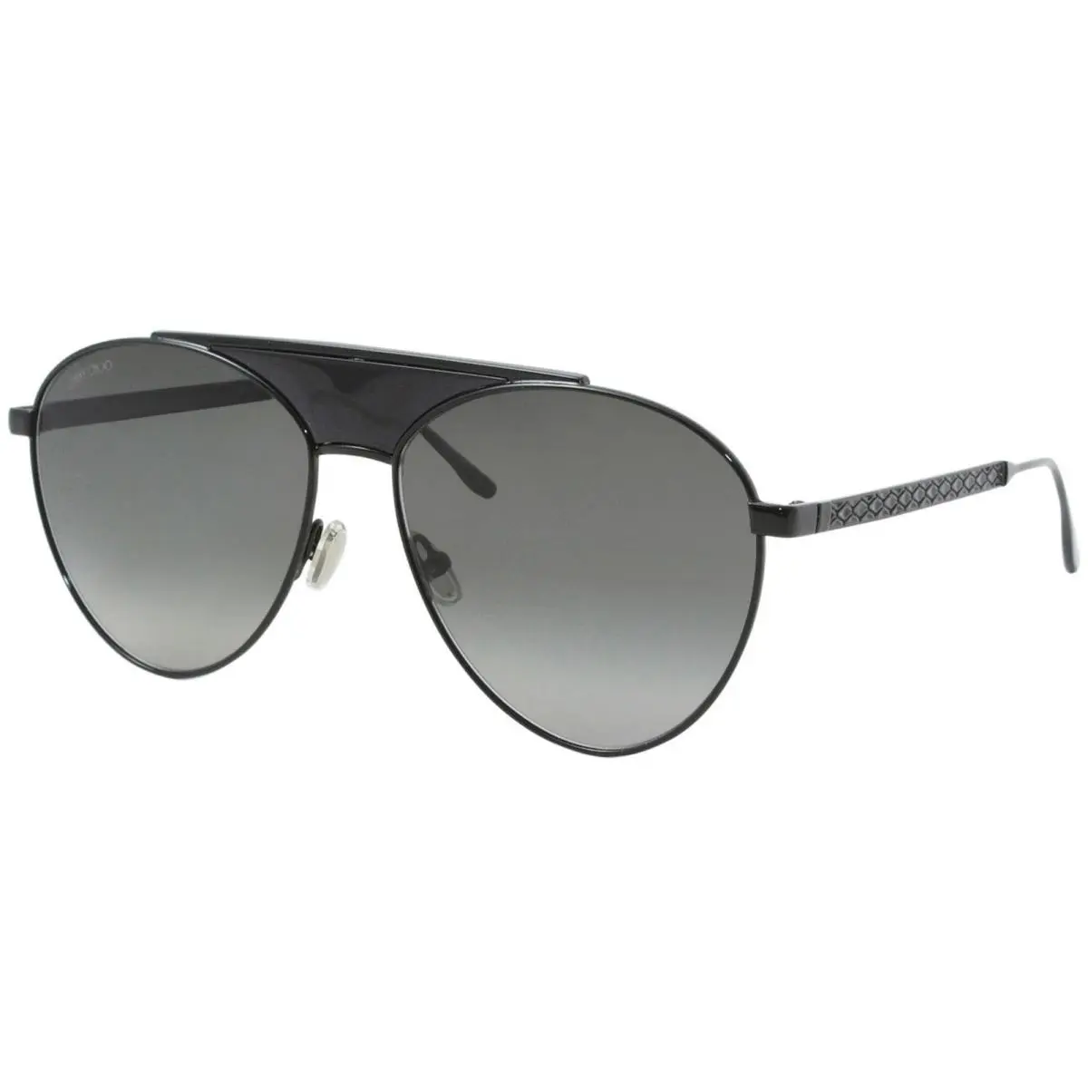 Jimmy Choo Ave/s 8079O Sunglasses Women`s Black/grey Gradient Lenses Pilot 58mm