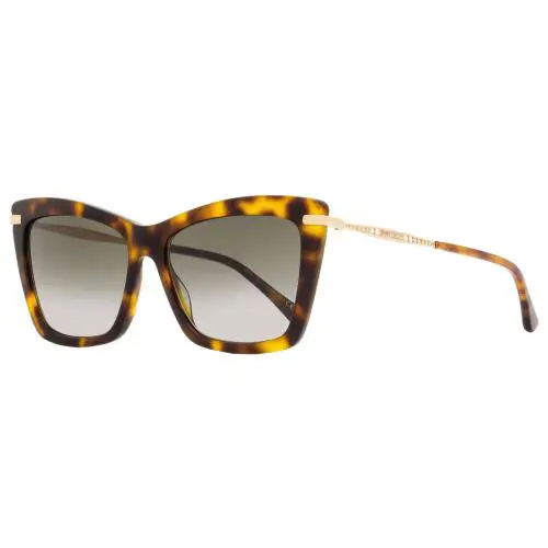 Rectangular Sady Sunglasses 086HA Havana/gold 56mm by Jimmy Choo