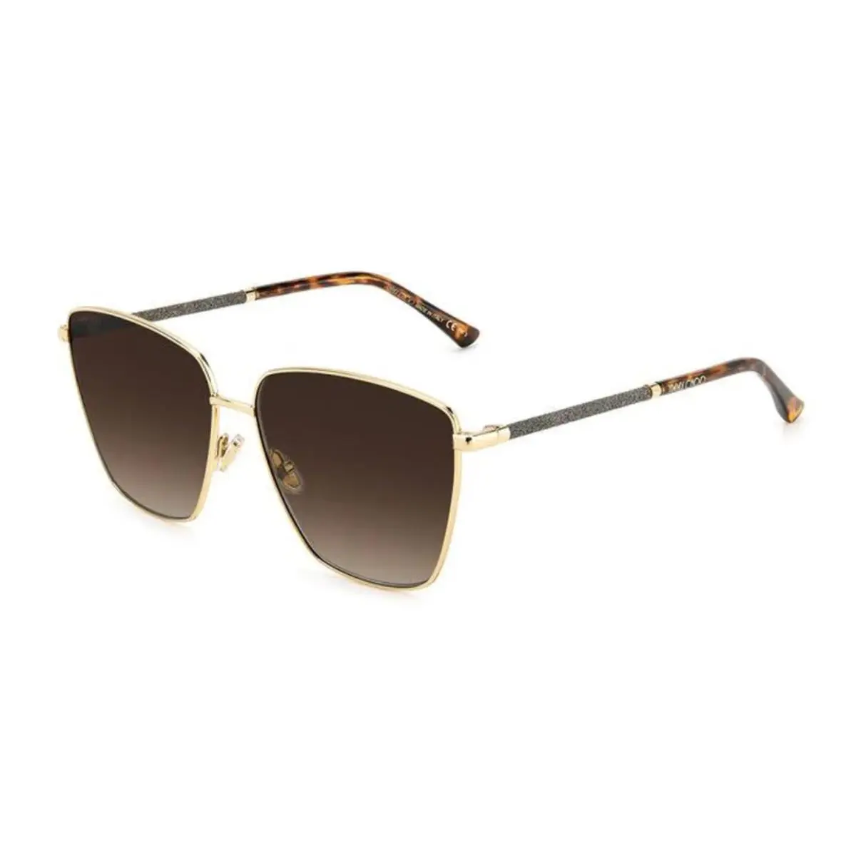 Jimmy Choo Lavi/s 06JHA Gold Brown Gradient Sunglasses 60-14-140MM - Frame: Gold, Lens: Brown