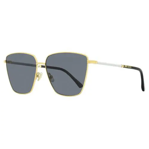 Jimmy Choo Square Lavi Sunglasses 2M2IR Gold/black 60mm - Frame: Gold/Black, Lens: Gray