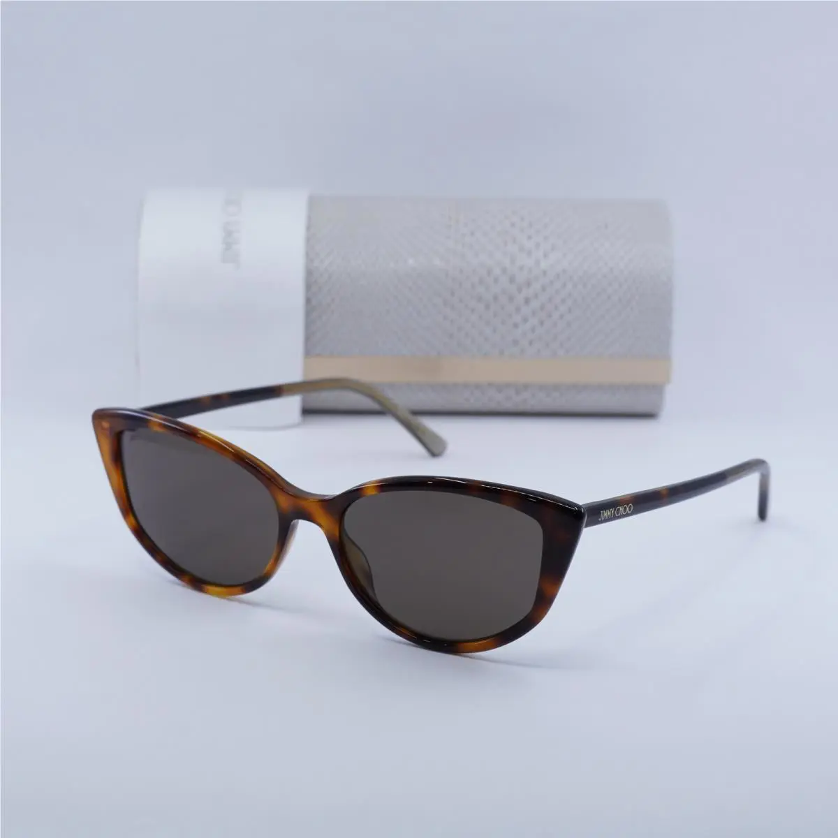 Jimmy Choo Nadia/s 008670 Shiny Havana/brown 56-17-145 Sunglasses
