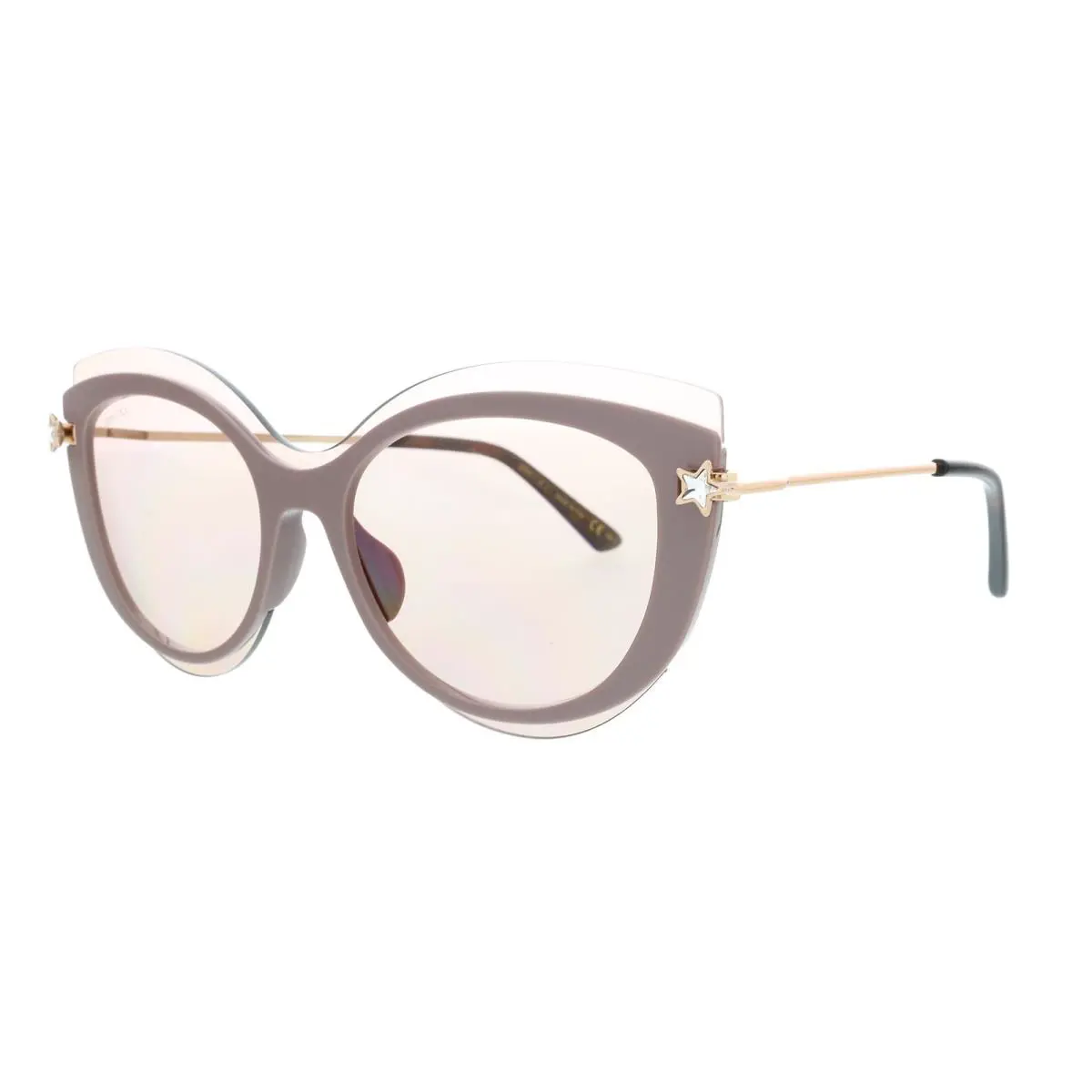 Cleags 0FWM K1 Beige Cateye Sunglasses by Jimmy Choo
