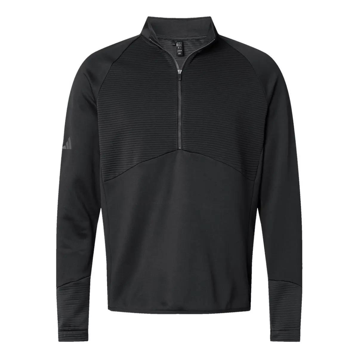 Adidas clothing - Adidas Quarter-Zip - Black, Navy, Grey, Crimson, Main: Grey Three 2