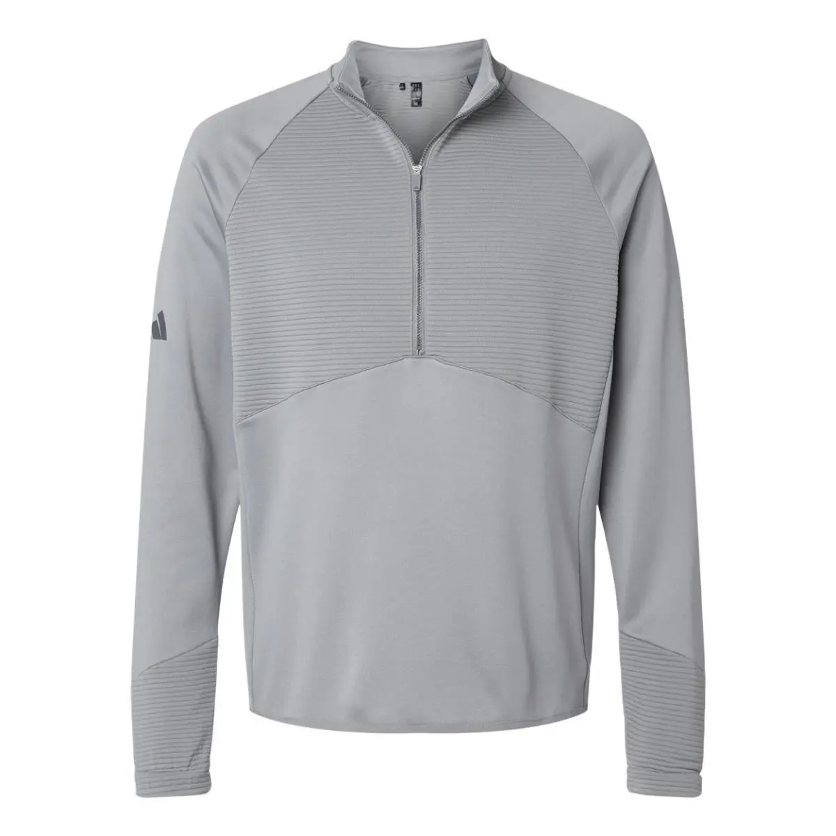 Adidas clothing - Adidas Quarter-Zip - Black, Navy, Grey, Crimson, Main: Grey Three 5