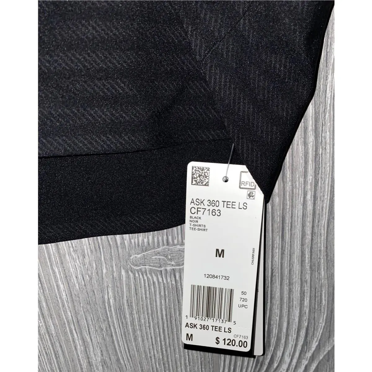 Adidas clothing - ADIDAS Alphaskin 360 Compression Black Long Sleeve Crew Tee Shirt - CF7163 - Black, Main: Black 8