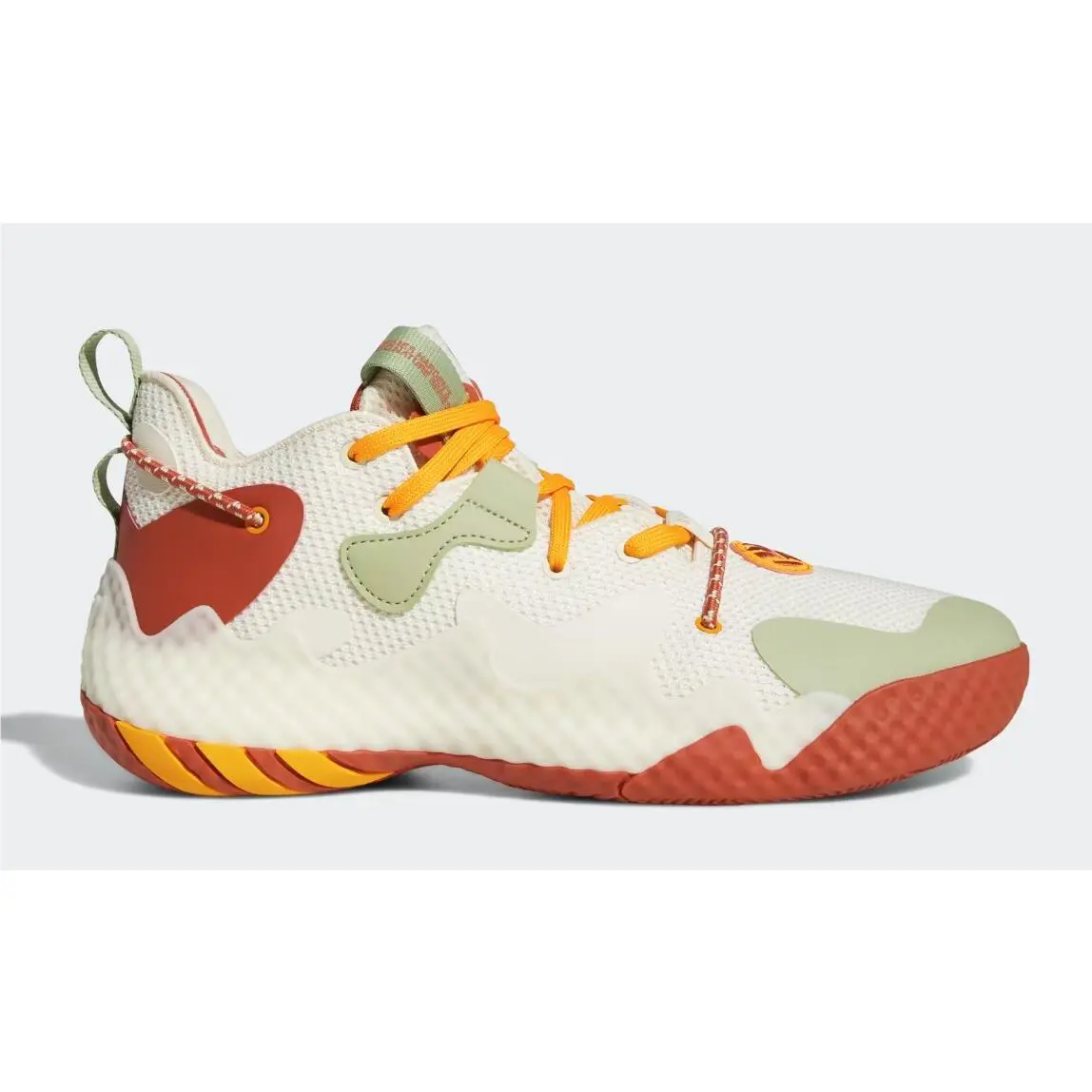 Adidas shoes - adidas Harden Vol. 6 - Harden - GW9030 - Wonder White/Magic Lime/Altered Amber 7