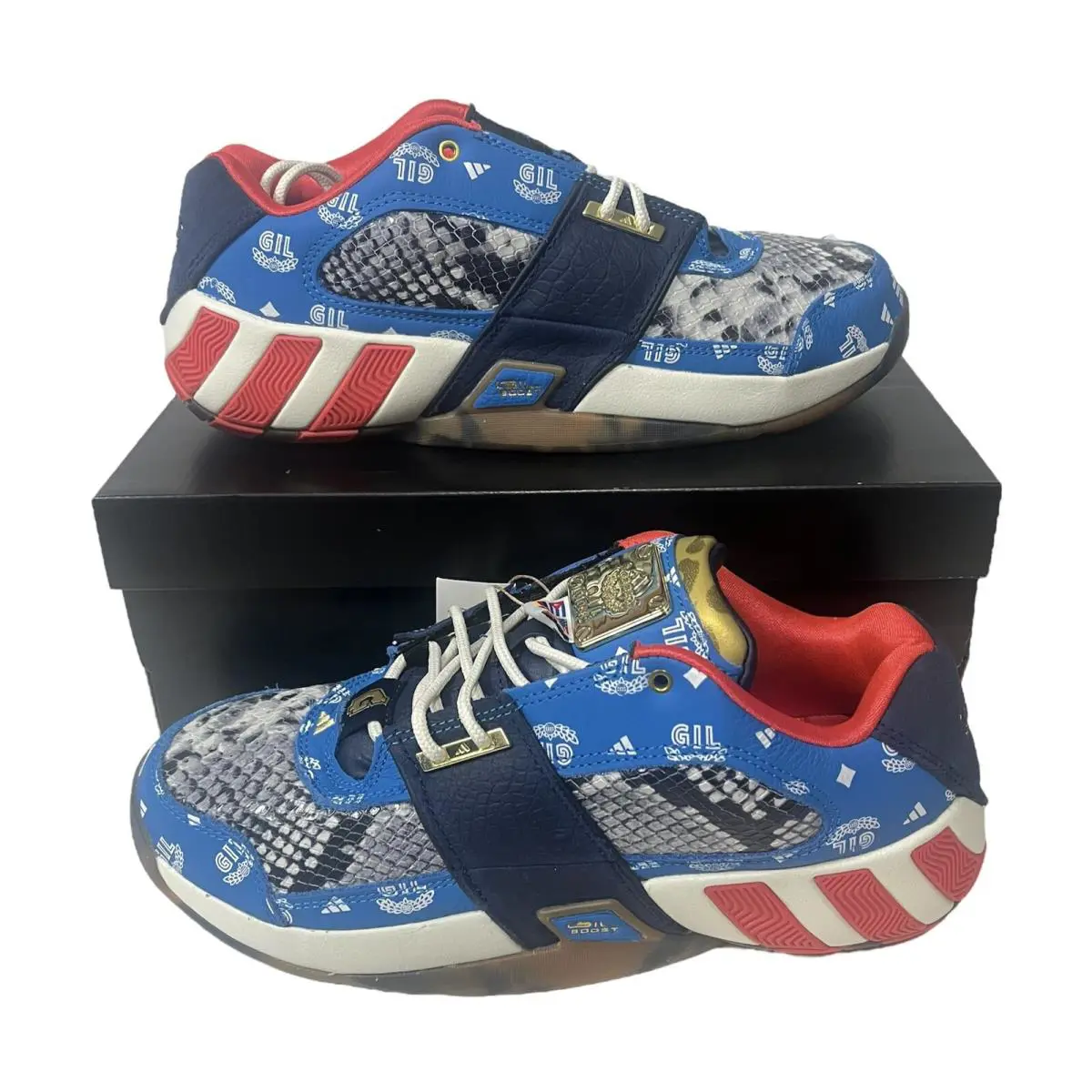 GY6483 Adidas Agent Gil Restomod Pantone Mens Basketball Shoes - Multicolor
