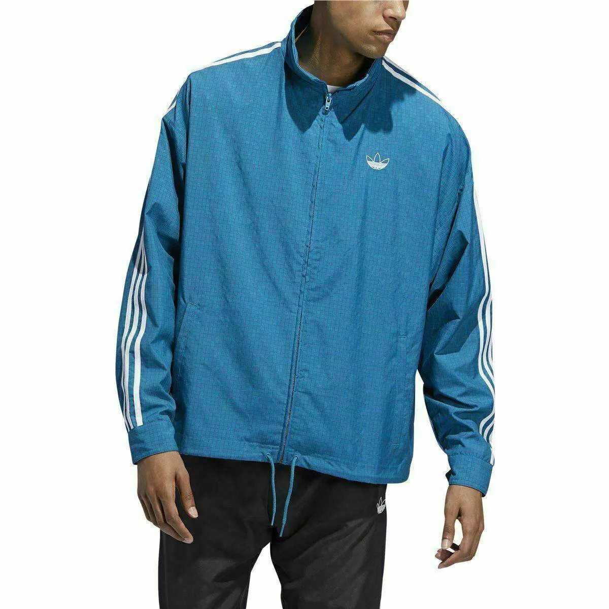 Adidas Men`s Grid Wind Jacket Active Teal/berry - Active Teal