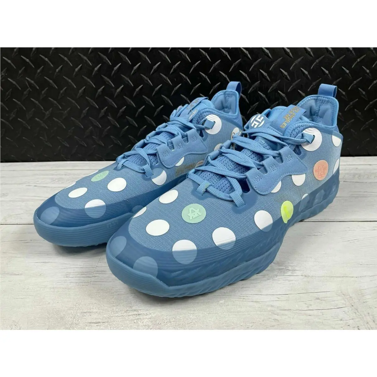Adidas shoes - adidas Harden 5 Futurenatural Polka Dot - GX6146 - Blue 3