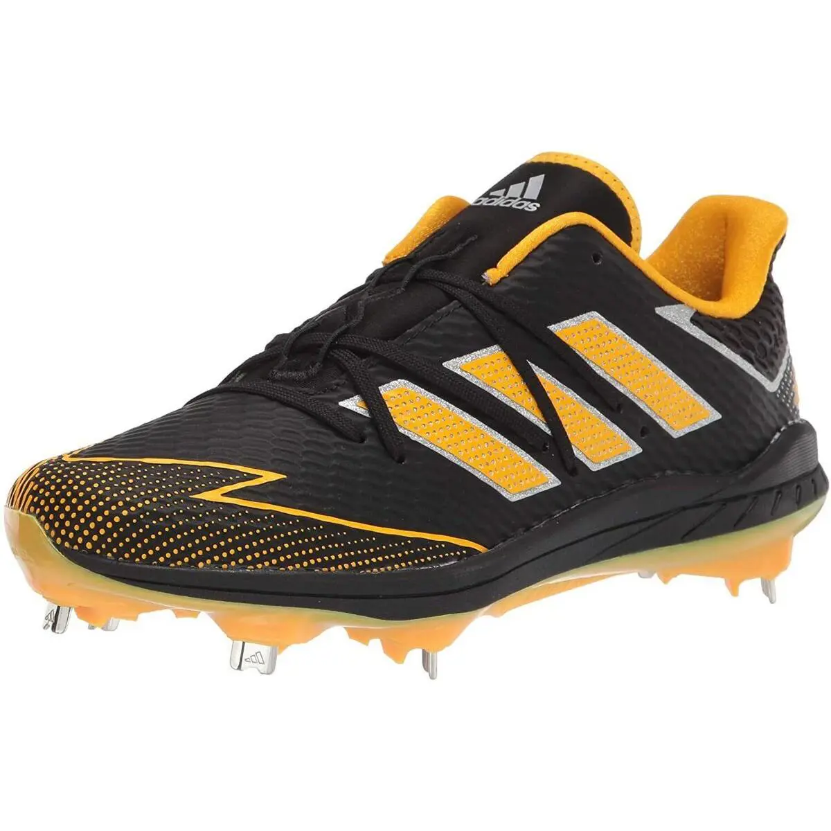 Adidas Men`s Afterburner 7 Cleats Core Black/team Collegiate Gold - Core Black/Team Collegiate Gold