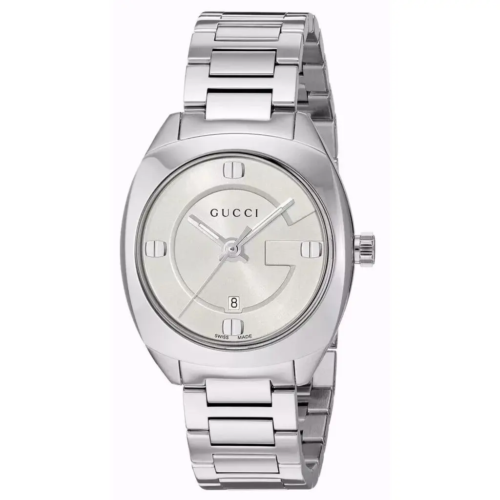 Mrsp Gucci GG2570 Women`s White Dial Stainless Steel Watch - YA142502
