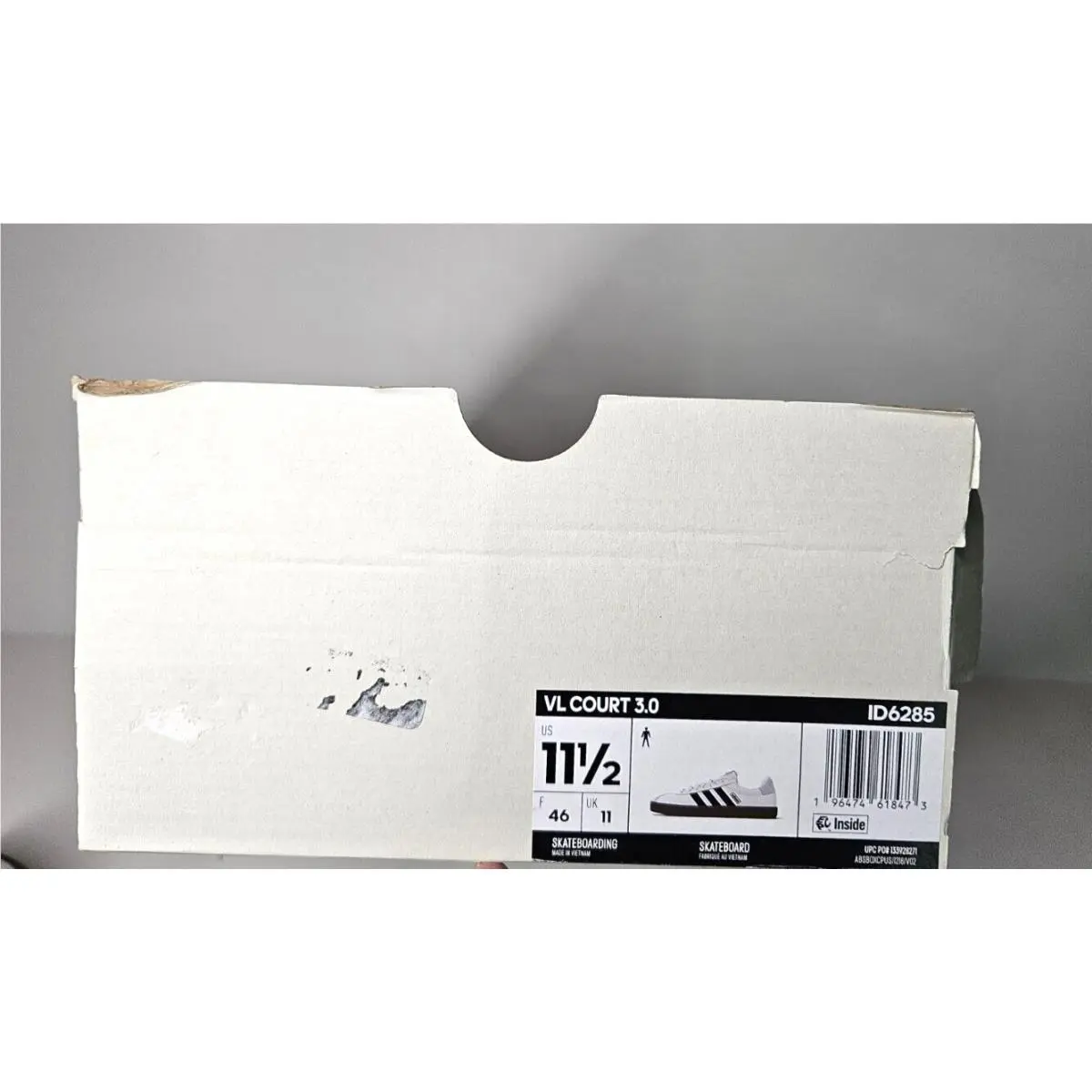 Adidas shoes - adidas VL Court 3.0 - Court - ID6285 - White/Black/Gum (UPC: 196474618459) 0
