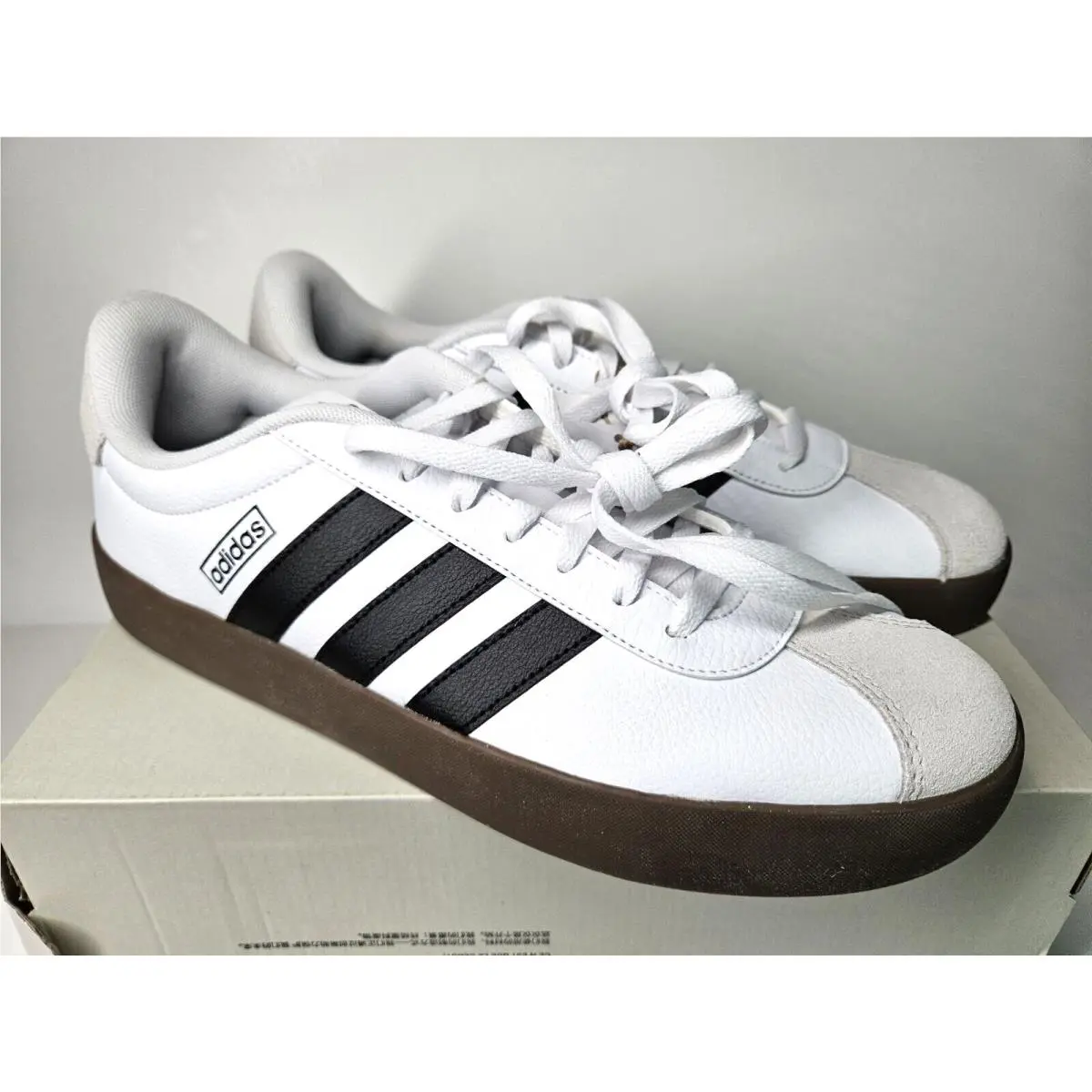 Adidas shoes - adidas VL Court 3.0 - Court - ID6285 - White/Black/Gum (UPC: 196474618459) 2