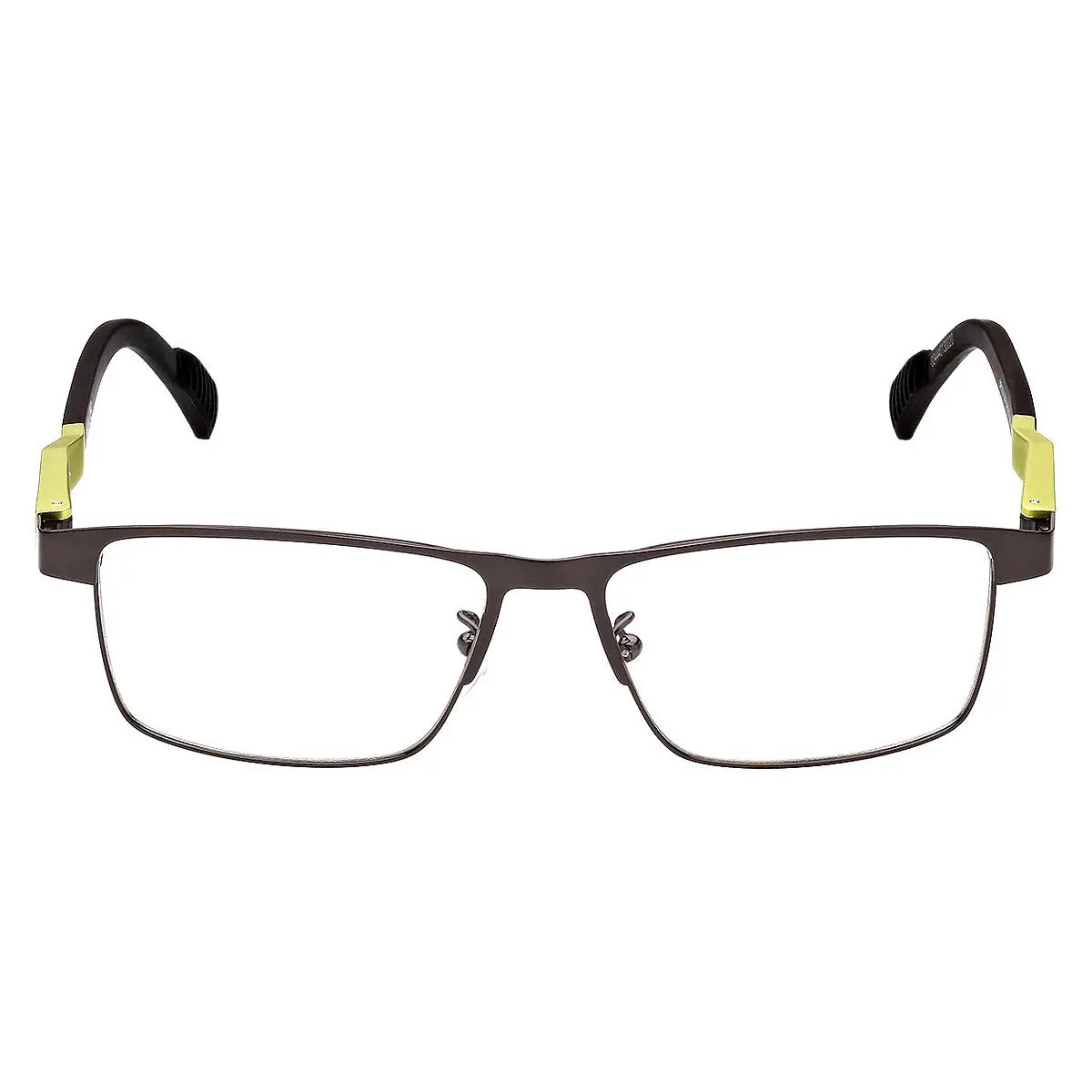Adidas SP5023 Eyeglasses Men Matte Gunmetal Rectangle 54mm
