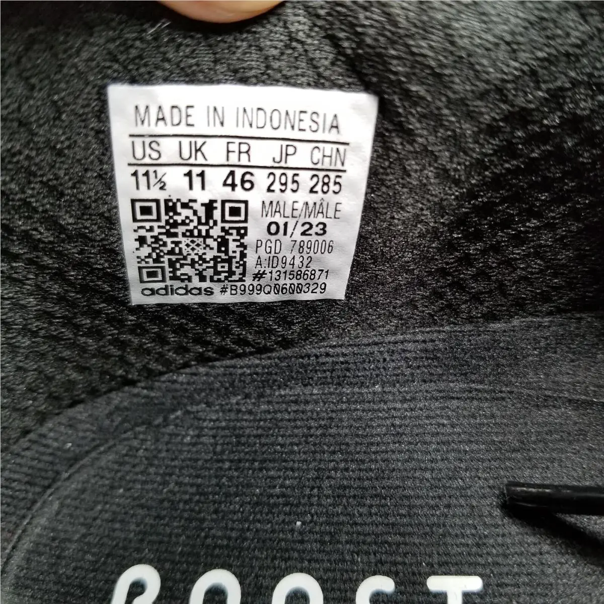 Adidas shoes - adidas X_PLRBOOST - ID9432 - Black (UPC: 196463796748) 5