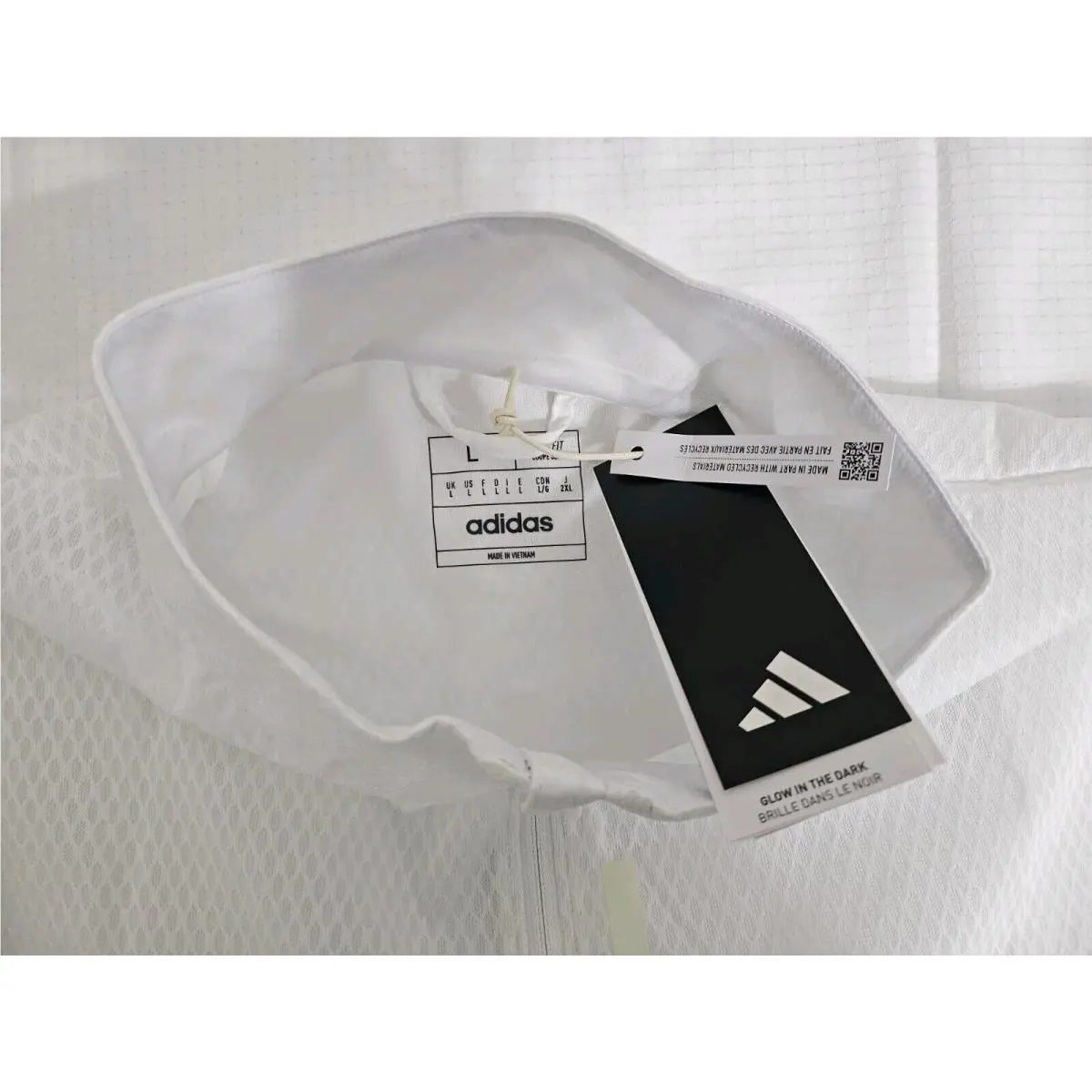 Adidas clothing - Adidas X-City Reflect at Night Running Jacket - HM8448 - White (UPC: 196460662855) 11