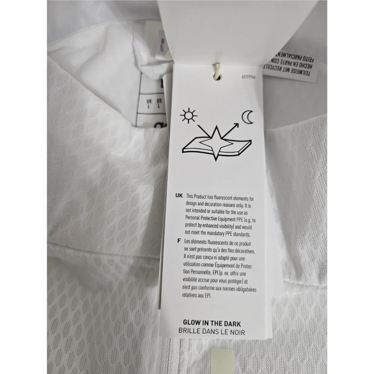 Adidas clothing - Adidas X-City Reflect at Night Running Jacket - HM8448 - White (UPC: 196460662855) 12