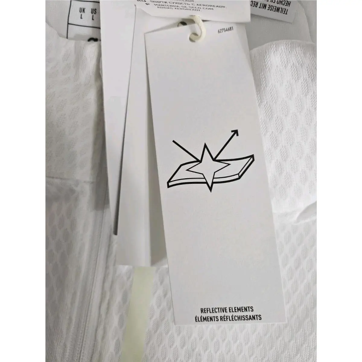 Adidas clothing - Adidas X-City Reflect at Night Running Jacket - HM8448 - White (UPC: 196460662855) 15