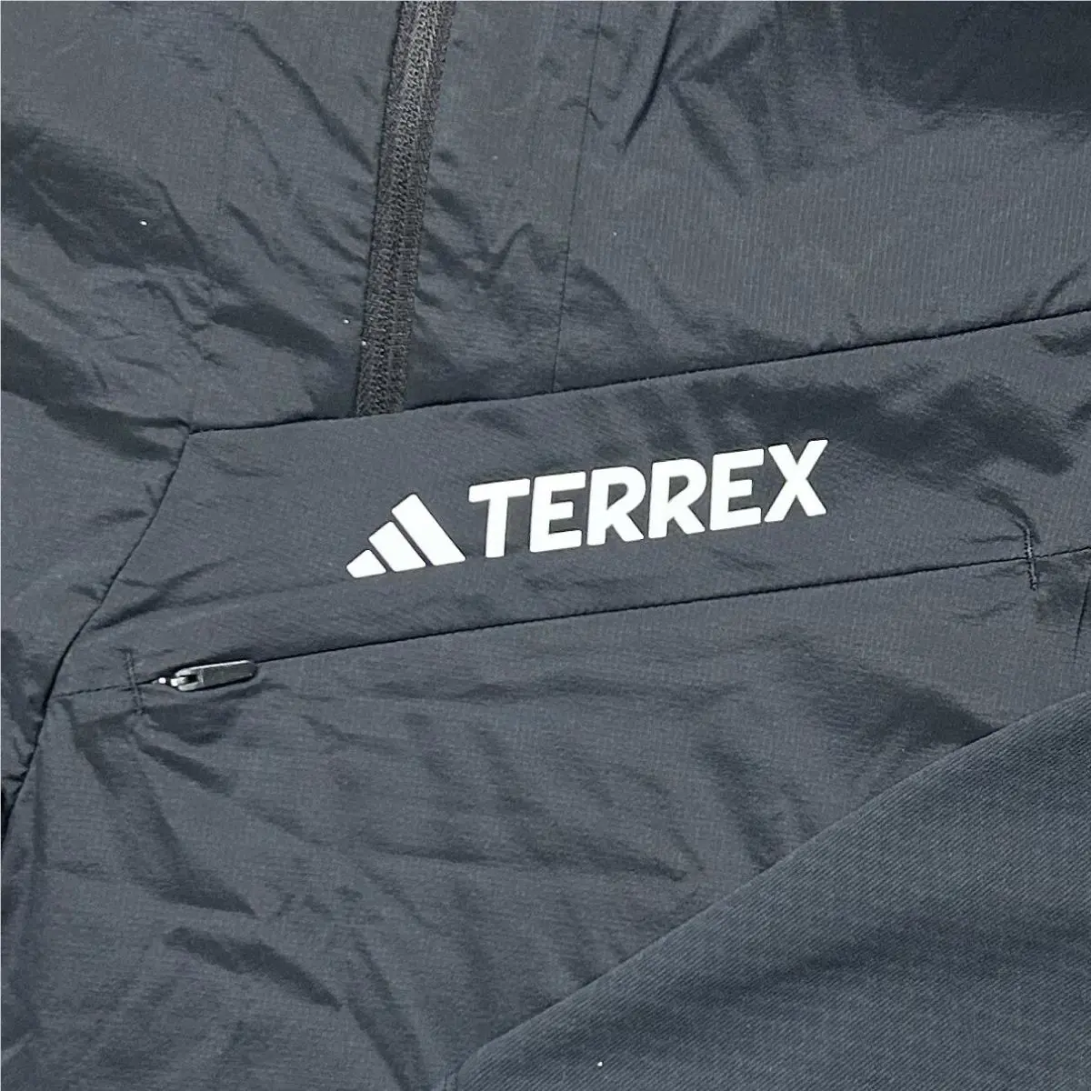 Adidas clothing - TERREX TECHROCK ULTRALIGHT 1/2-ZIP HOODED FLEECE JACKET - HJ7363 - Black 3