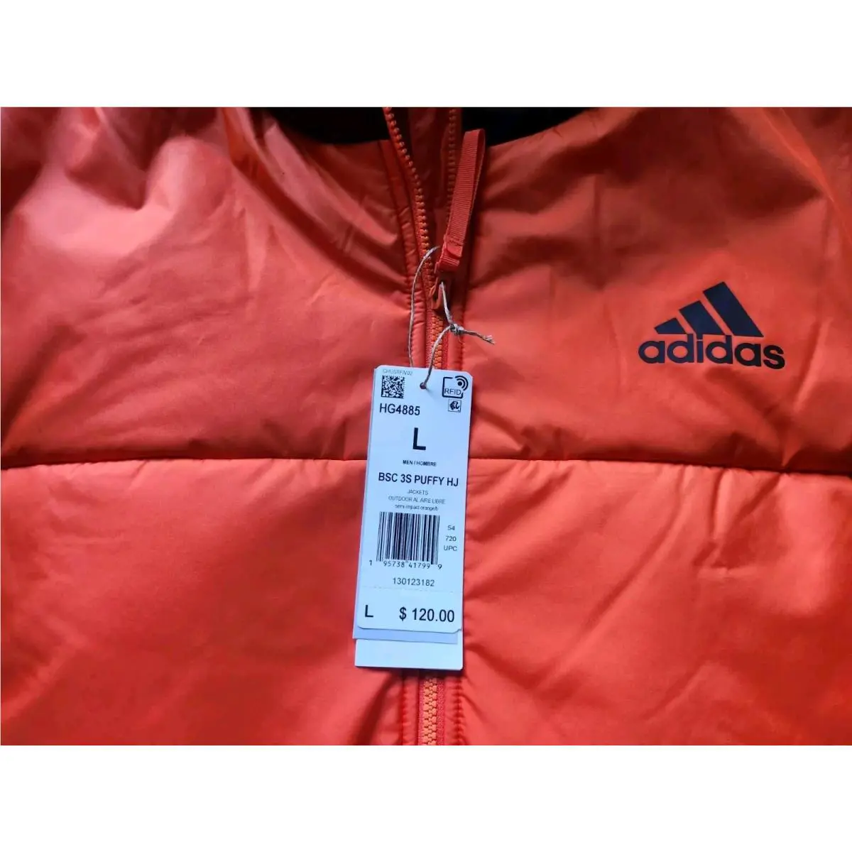 Adidas clothing - Adidas 3-Stripes Puffy - Puffy - HG4885 - Orange 0