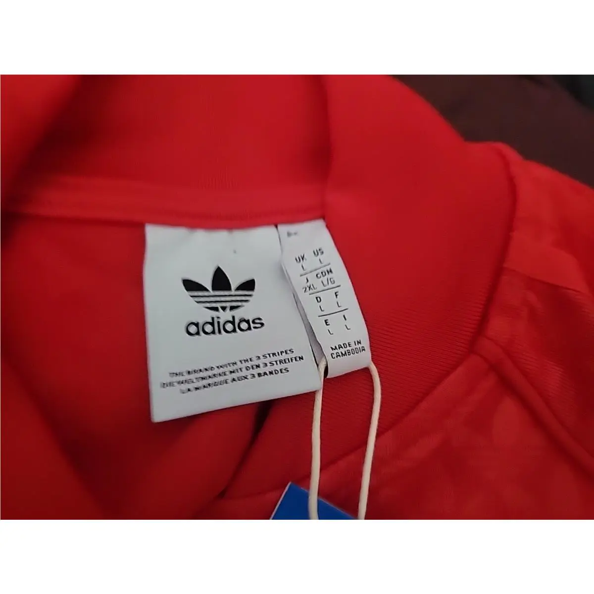 Adidas clothing - Adidas Superstar Trefoil Monogram Track Jacket - IJ5689 - Red 8
