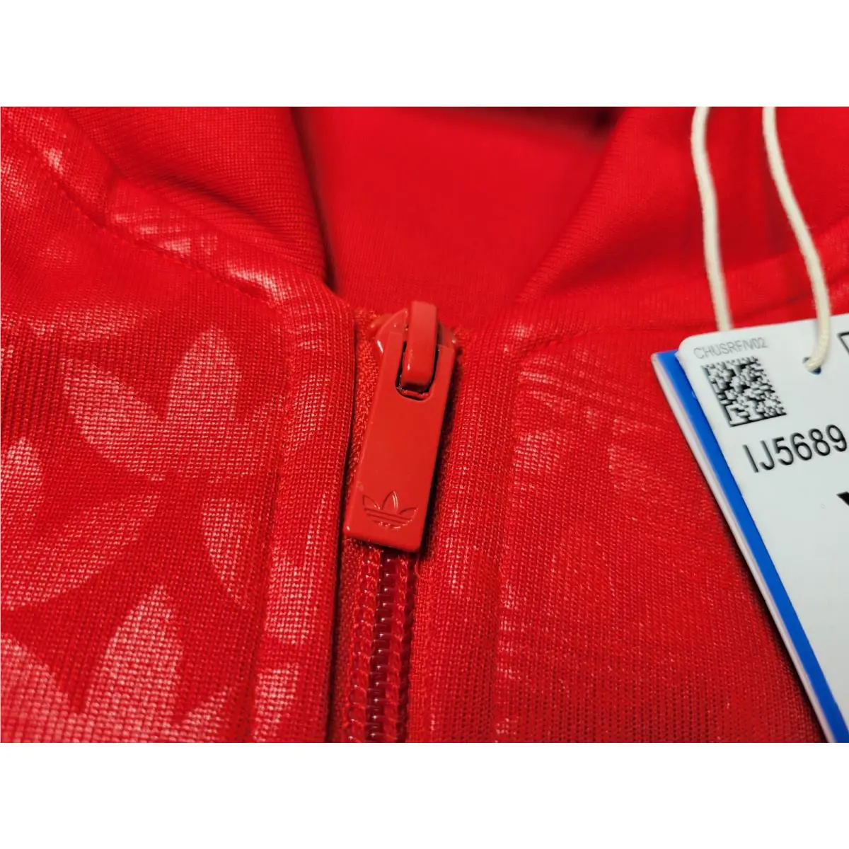 Adidas clothing - Adidas Superstar Trefoil Monogram Track Jacket - IJ5689 - Red 3