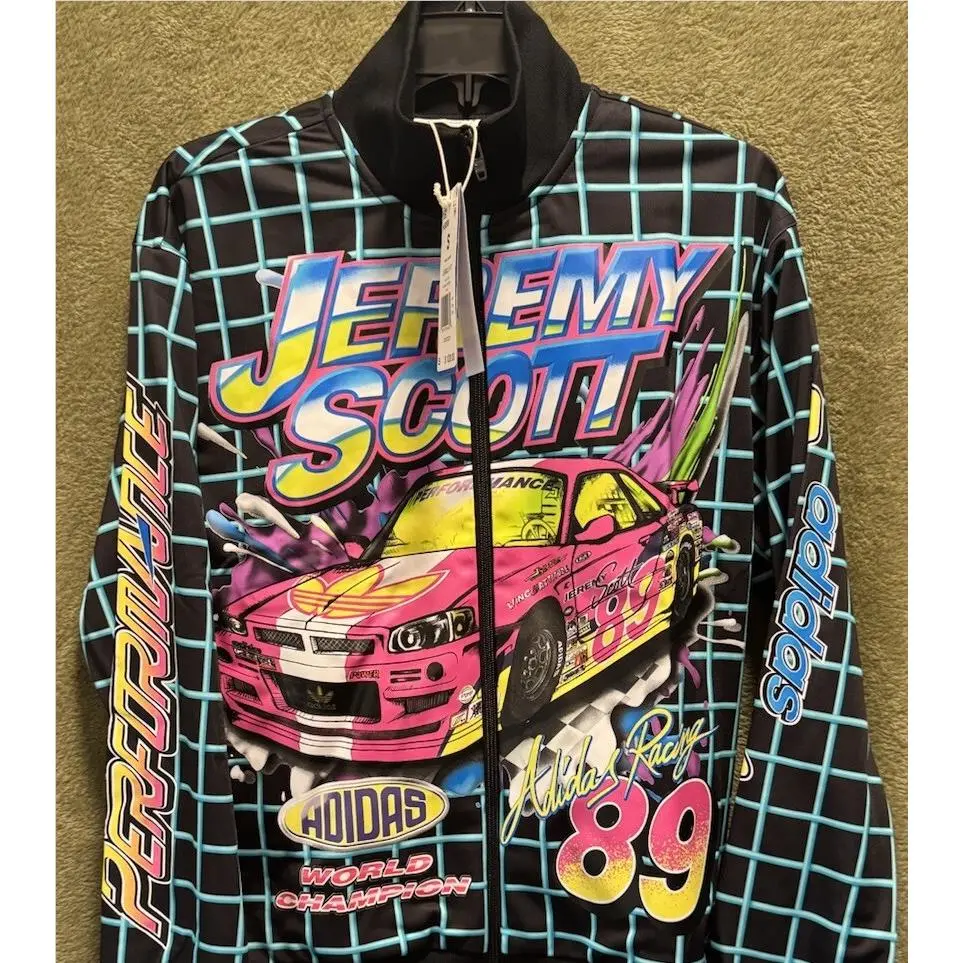 Adidas clothing - Adidas Jeremy Scott Rally - Jeremy Scott Rally - HG6509 - Black Blue 0
