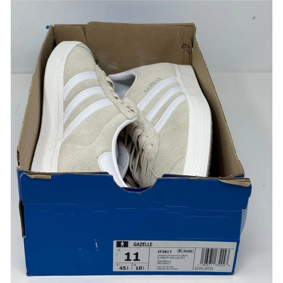 Adidas shoes - adidas Gazelle - Gazelle - IF3817 - Wonder White (UPC: 196471632243) 4