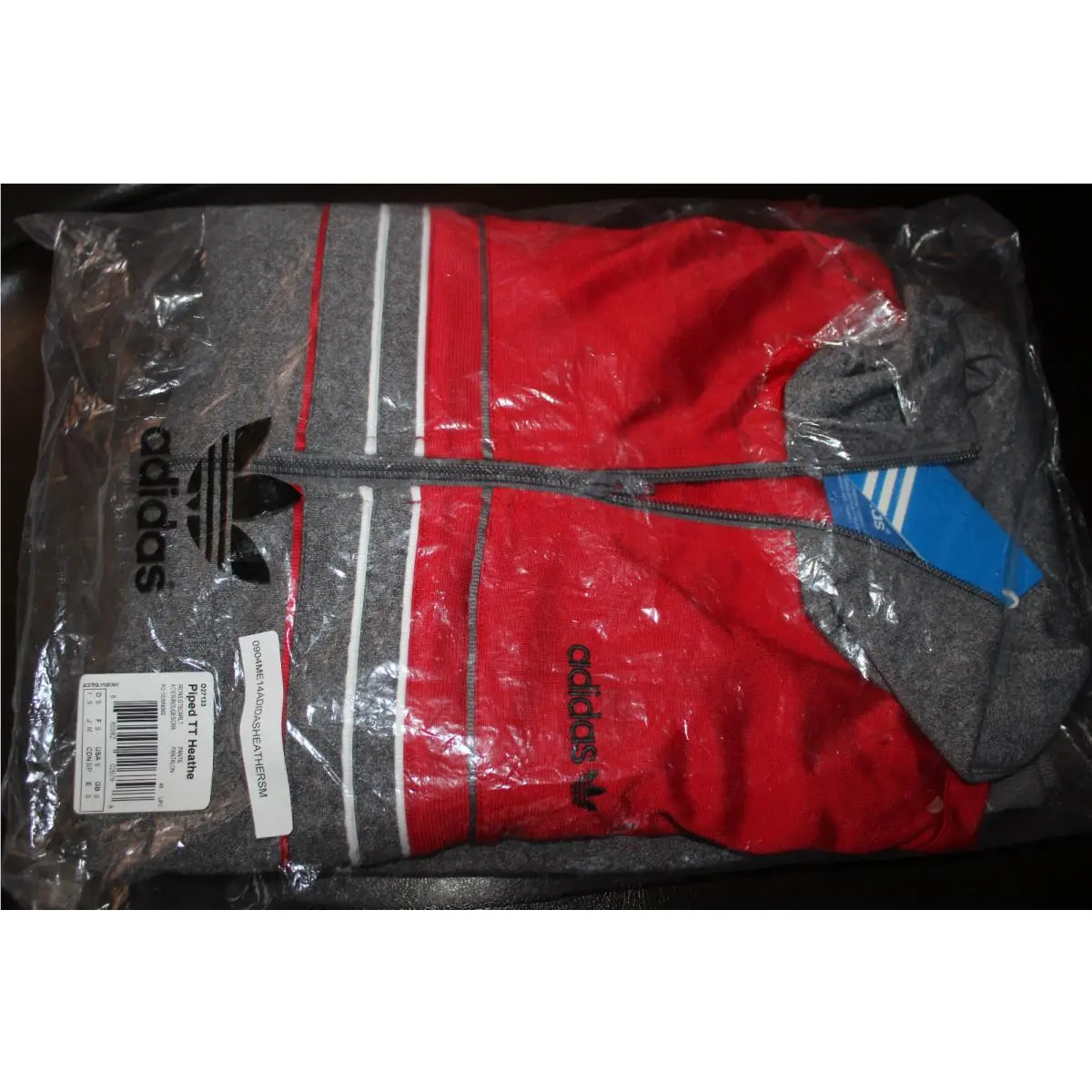 Adidas clothing - IRON HEATHER/SCARLET/WHITE 1