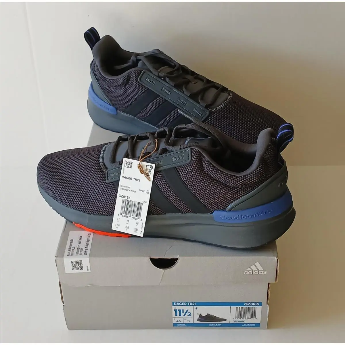 Adidas Racer TR21 Running Shoes GZ8185 Men`s Size 11.5