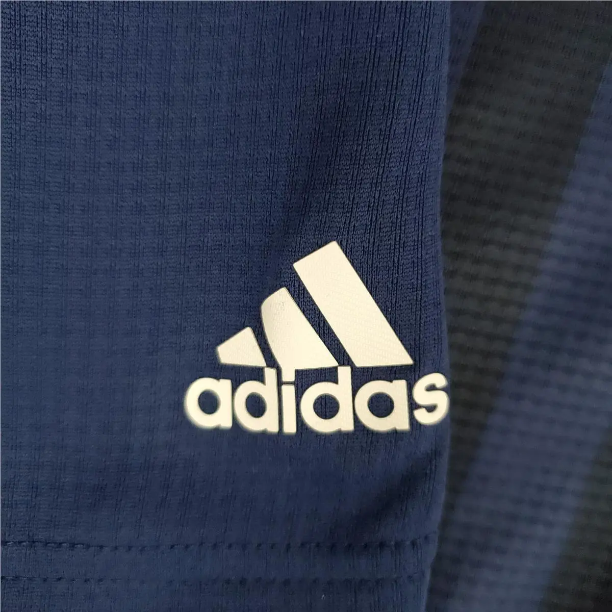 Adidas clothing - short sleeve performance golf tennis casual UV Protection breathable button up front down mens size wicking stretchy adidas trefoil collar nwt size L usa olympics ryder cup henley collar Heat Rdy - Blue 5
