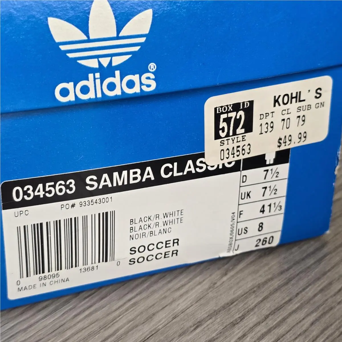 Adidas shoes - adidas Samba - Samba - 034563 - Black (UPC: 098095136810) 10
