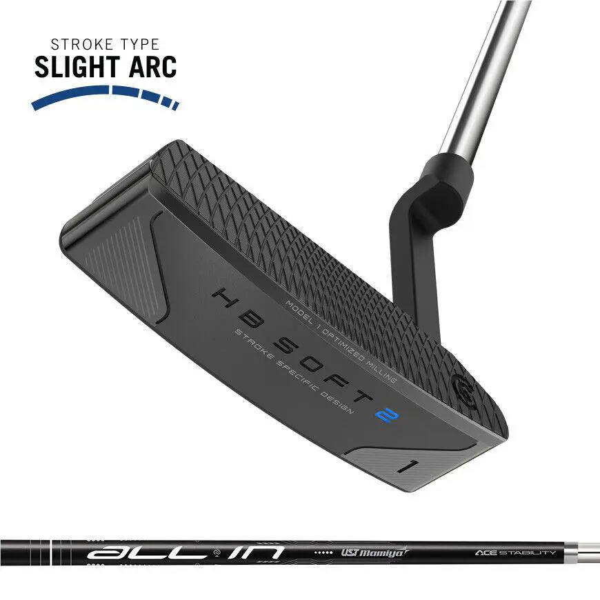 Cleveland HB Soft 2 Black Putter - 2025 - Choose Your Specs - Black, Lie Angle: Black