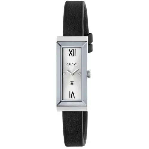 Gucci G-frame YA127515 Womens Rectangle Sapphire Crystal Swiss Quartz Watch 14mm