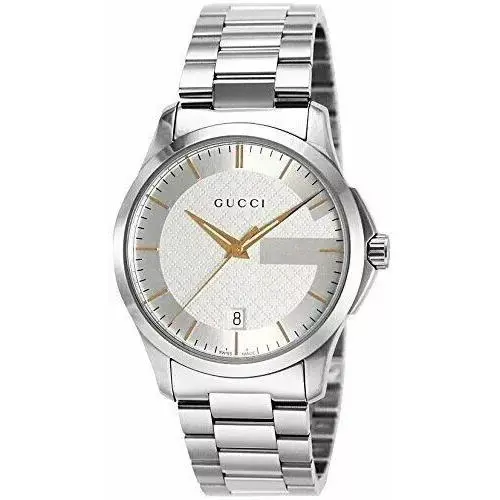 Gucci G-timeless 126.4 YA126442 Silver Dial Stainless Steel Unisex Watch 38mm
