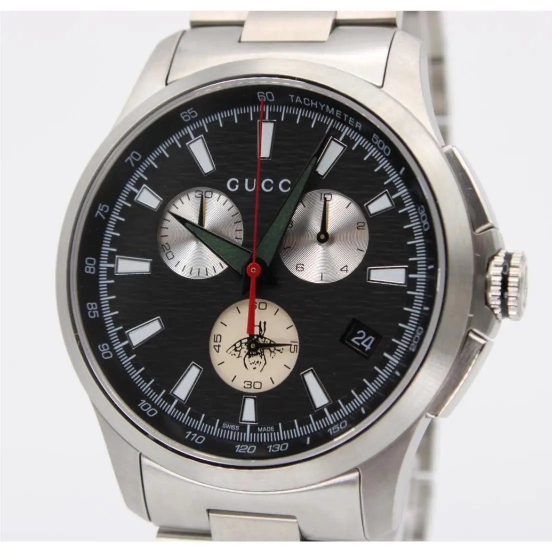 Gucci 44 mm G-timeless Black Men`s Watch YA126267