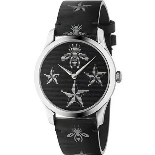 Gucci Women`s G-timeless Bee Star Hologram Swiss Made Watch YA1264105