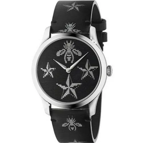 Women`s G-timeless Bee Star Hologram Swiss Made Watch YA1264105 by Gucci