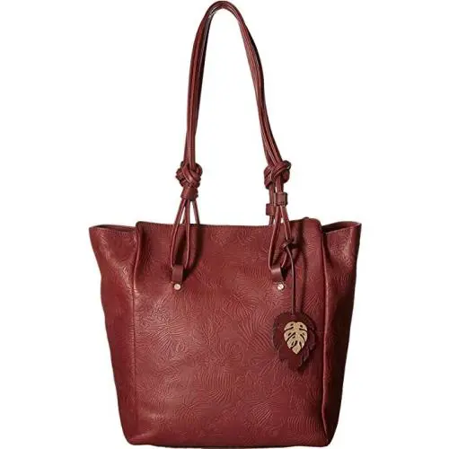 Tommy Bahama Embossed Leather Tote - Red