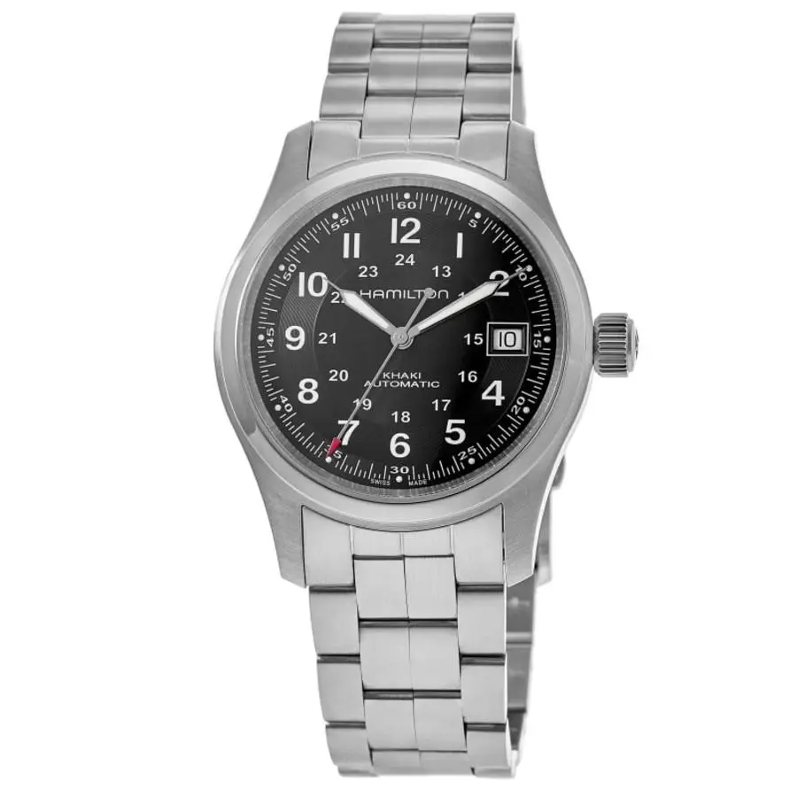 Hamilton Khaki Field Auto 42MM Black Dial Steel Men`s Watch H70515137