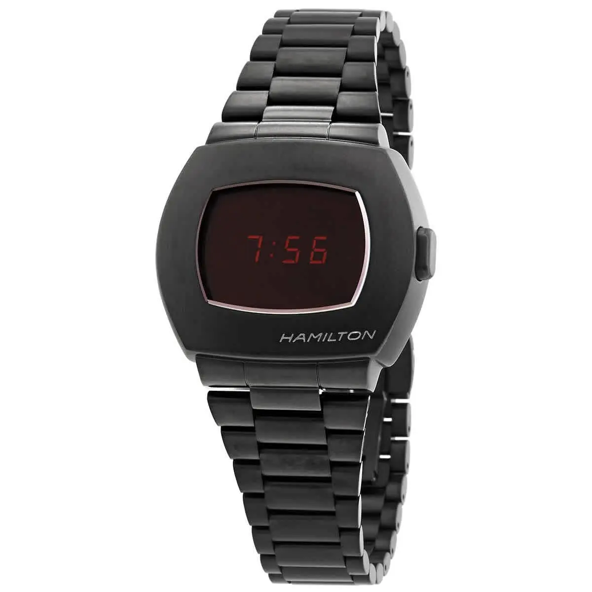 American Classic Psr Quartz Digital Black Dial Men`s Watch H52404130 by Hamilton