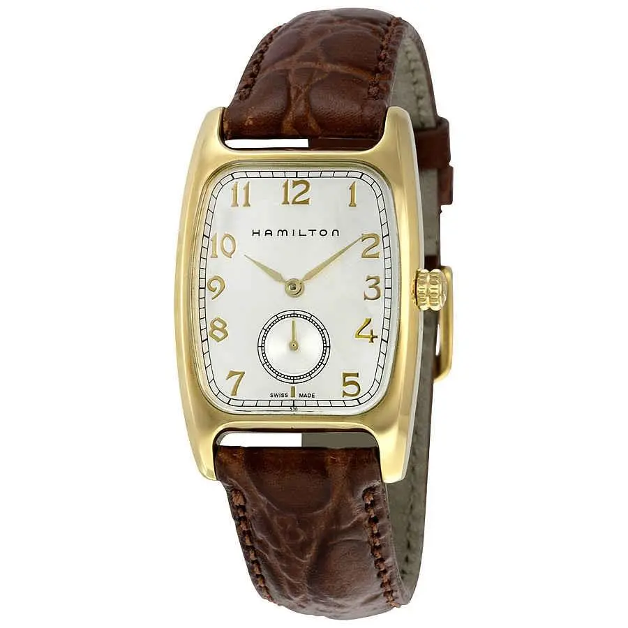 Hamilton H13431553 American Classic Boulton Quartz Gold White Dial Men`s Watch