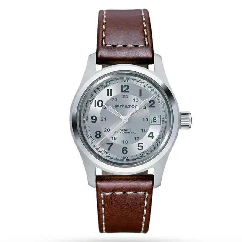 Hamilton Khaki Field 38MM Automatic Silver Dial Men`s Watch H70455553