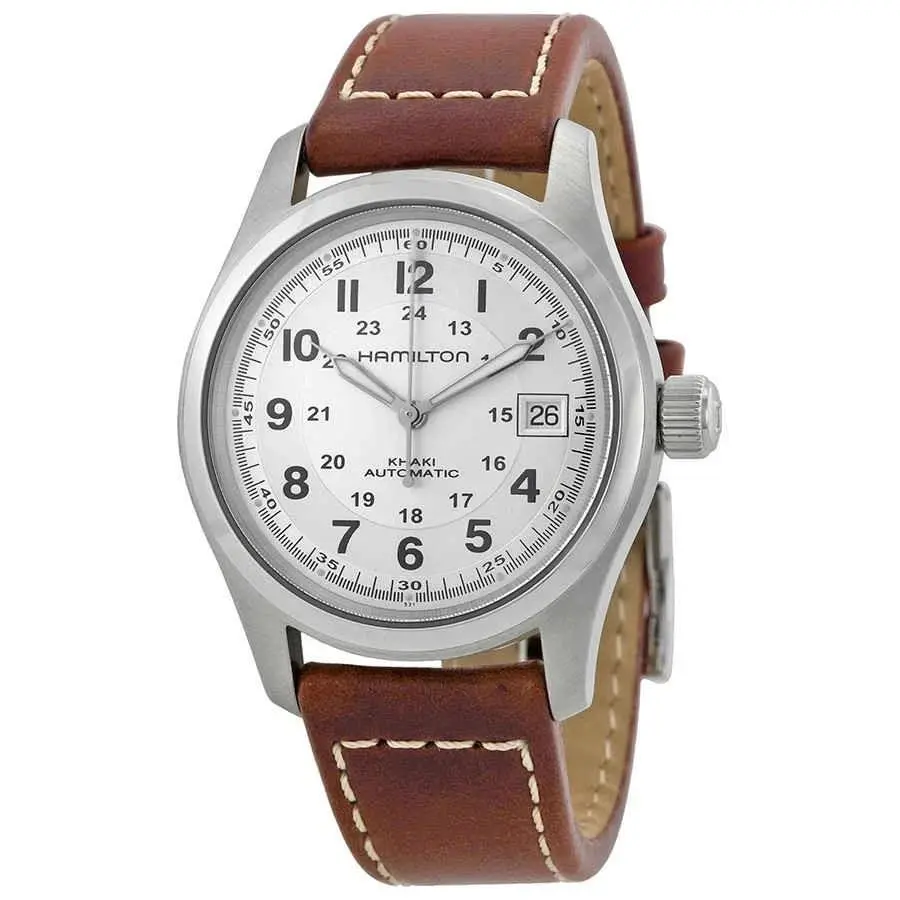 Khaki Field Automatic Silver Dial Men`s Watch H70455553 by Hamilton