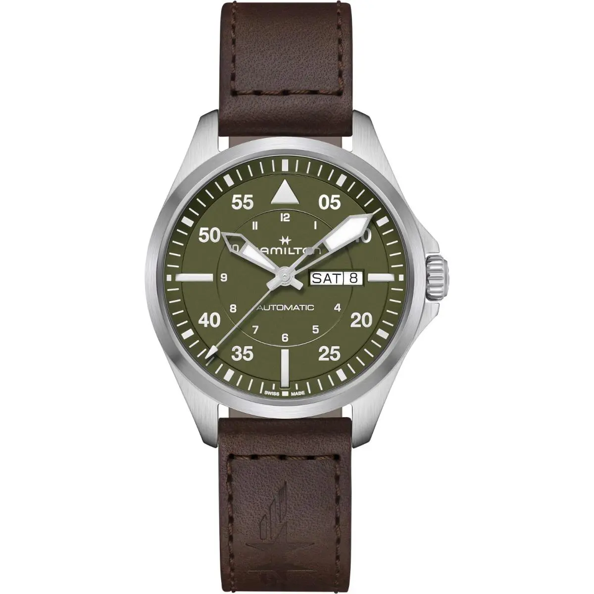Hamilton Khaki Aviation Pilot Day Date Auto 42mm H64635560