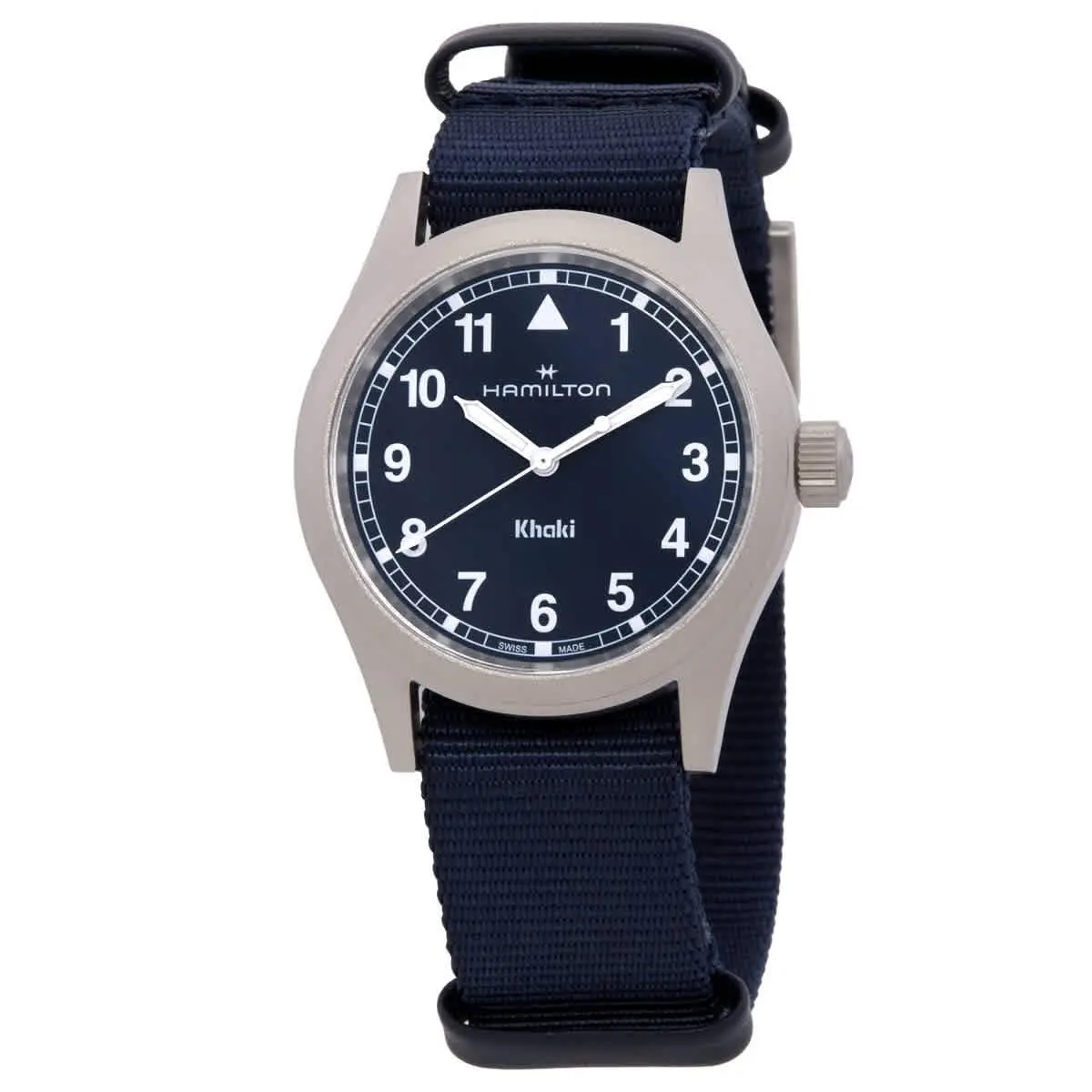 Khaki Field Quartz Blue Dial Watch H69401940 by Hamilton
